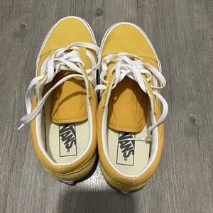 Vans Old Skool Yellow Size 8.5 Mens